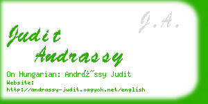 judit andrassy business card